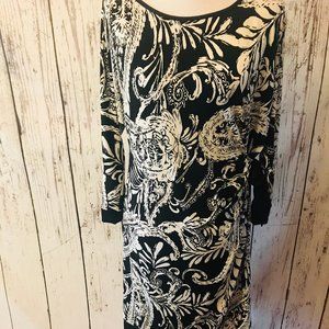 PRESTON & YORK FAUX WRAP DRESS - L